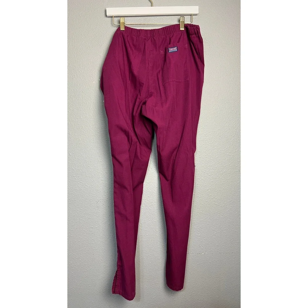 Cherokee Workwear Scrub Pants Bundle of 3 Wine Brown Drawstring 4101 Mens Medium